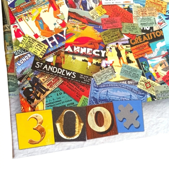 NEW Sure Lox Railways of Yesteryear Cool Collages Jigsaw Puzzle 300 Pieces - Picture 4 of 5